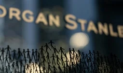 little people below the Morgan Stanley logo 