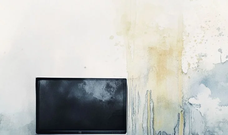 A black screen 