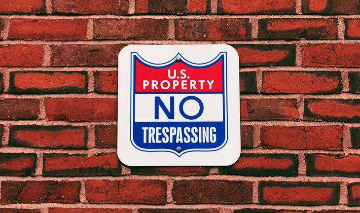 Brick Wall with Sign