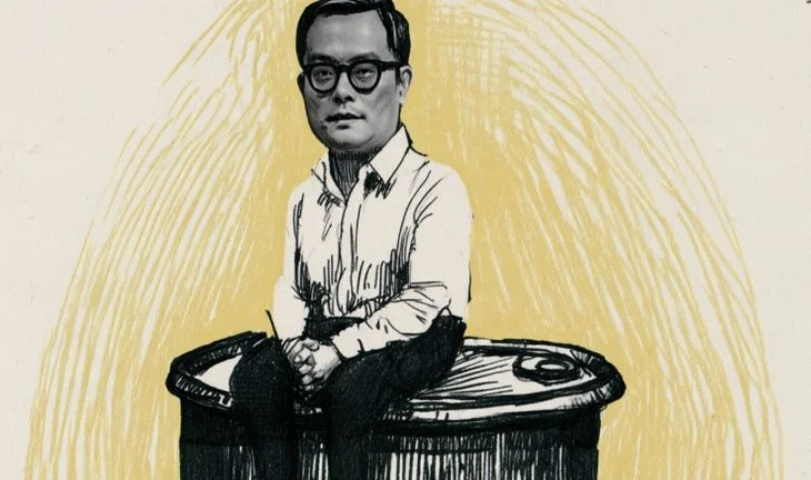 Yaoyao Liu sitting on a barrel of oil 