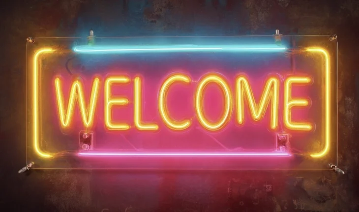 welcome sign 