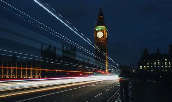 Big Ben in London at Night