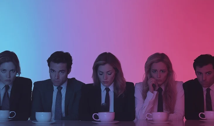 Sad bank compliance employees